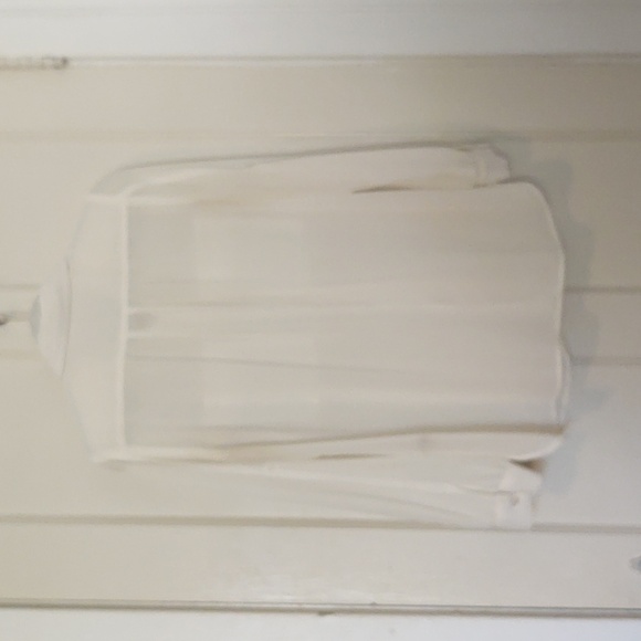 Spense White Button Down Blouse Sz M - Picture 5 of 6